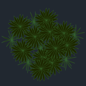 A imagem mostra o Bloco Dinâmico de Herbáceas, modelo combinado grande em fundo padrão.