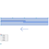 A imagem mostra o Bloco Dinâmico de Porta de Correr - 1 lado, com grips e opções de folhas, em fundo branco.