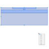 A imagem mostra o Bloco Dinâmico de Rack com TV, com grips e opções de tamanho da TV, em fundo branco.